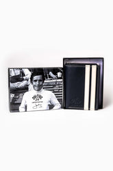 Navy blue Jacky Ickx Rainmaster leather wallet